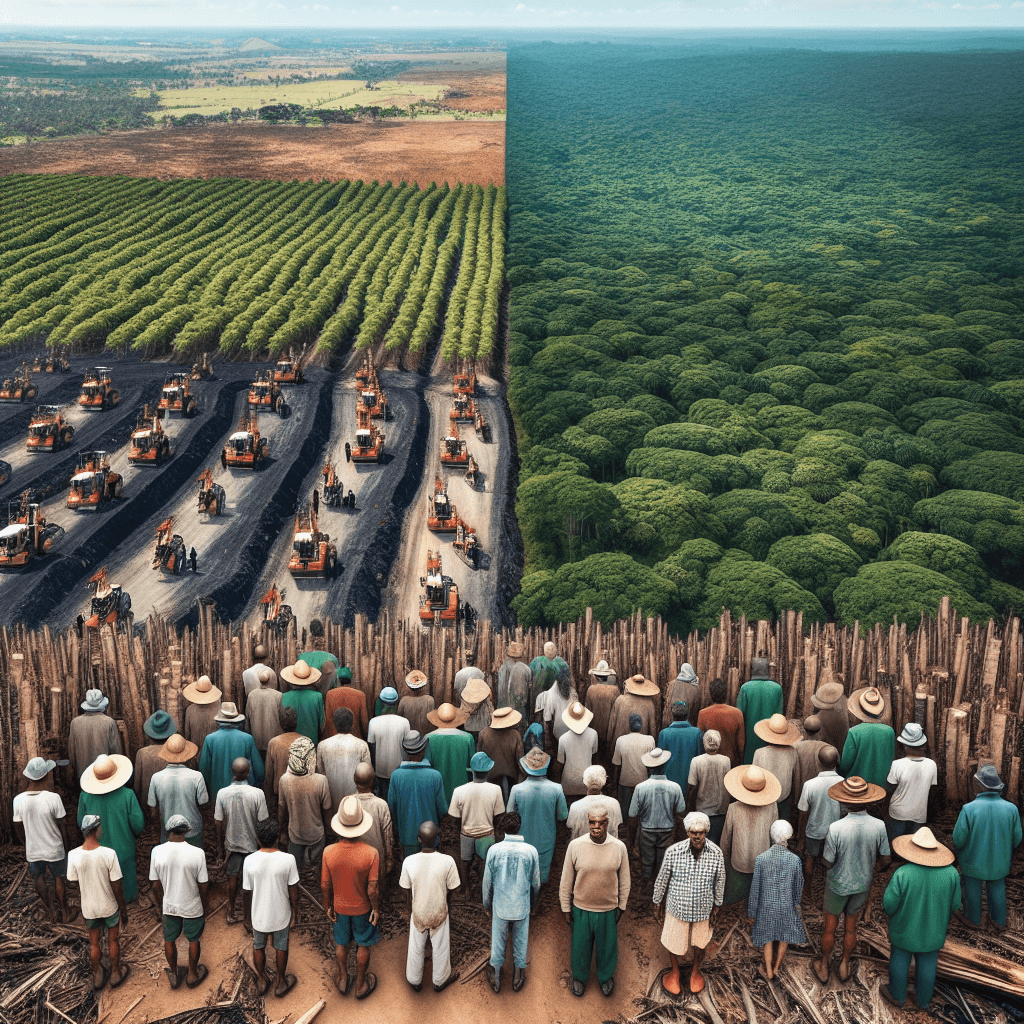 Cultivo de eucalipto en Mozambique