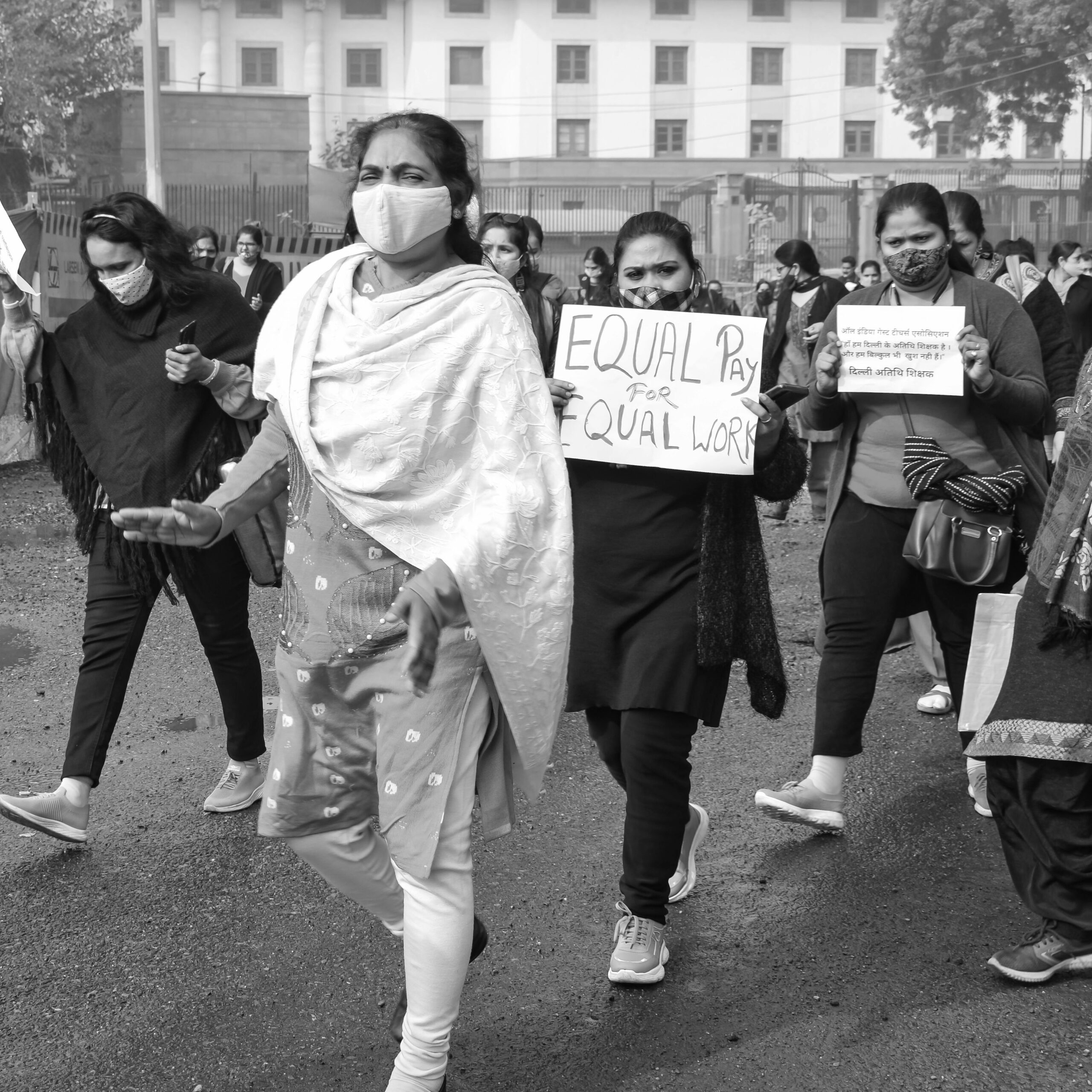 Protesta por igualdad salarial