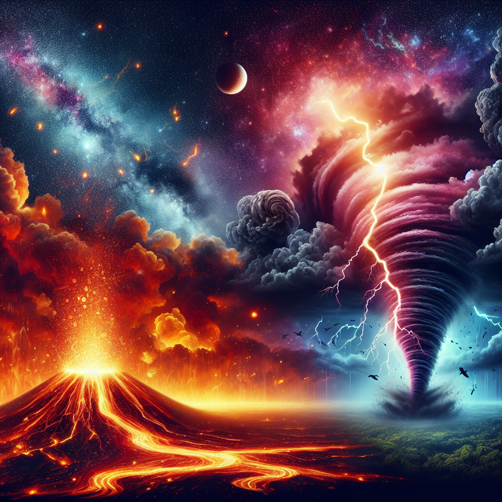 Volcán en erupción