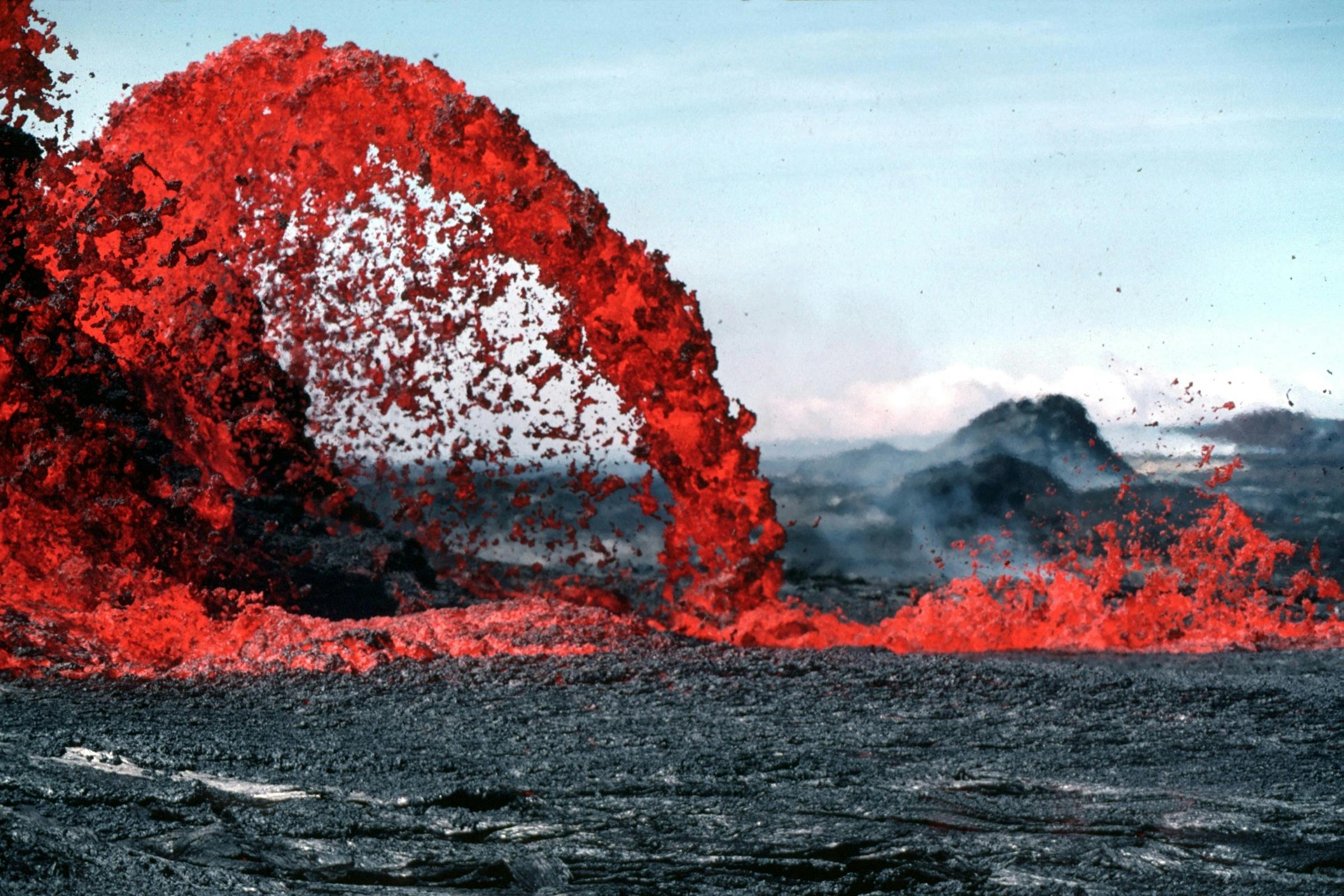 Magma bajo el volcán