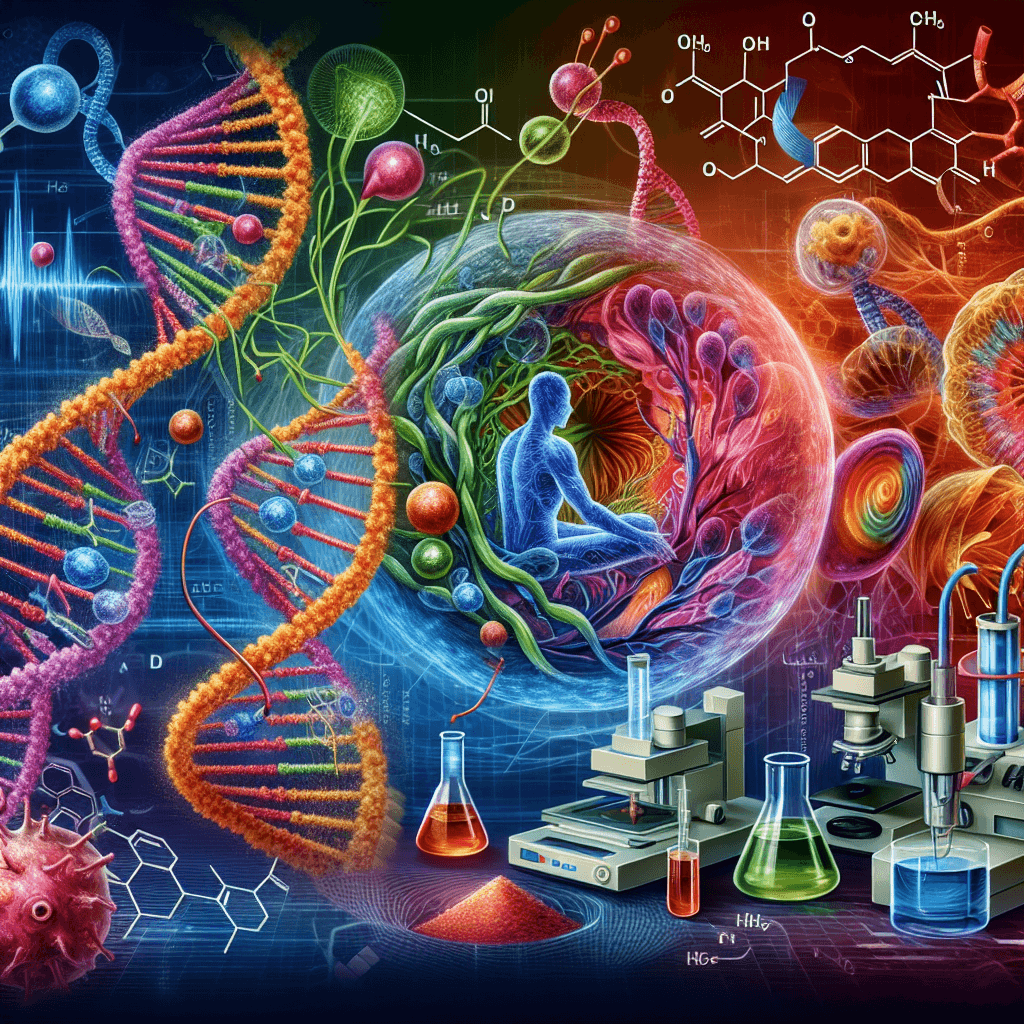Científico investigando ADN